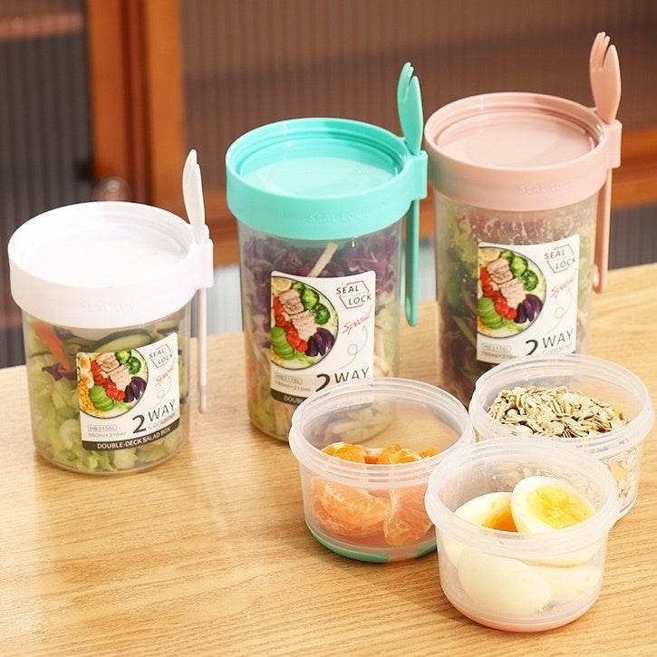 Portable Lock sealed Breakfast Oatmeal Cereal Nut Yogurt Fresh Fruit Salad Cup - EX-STOCK Canada