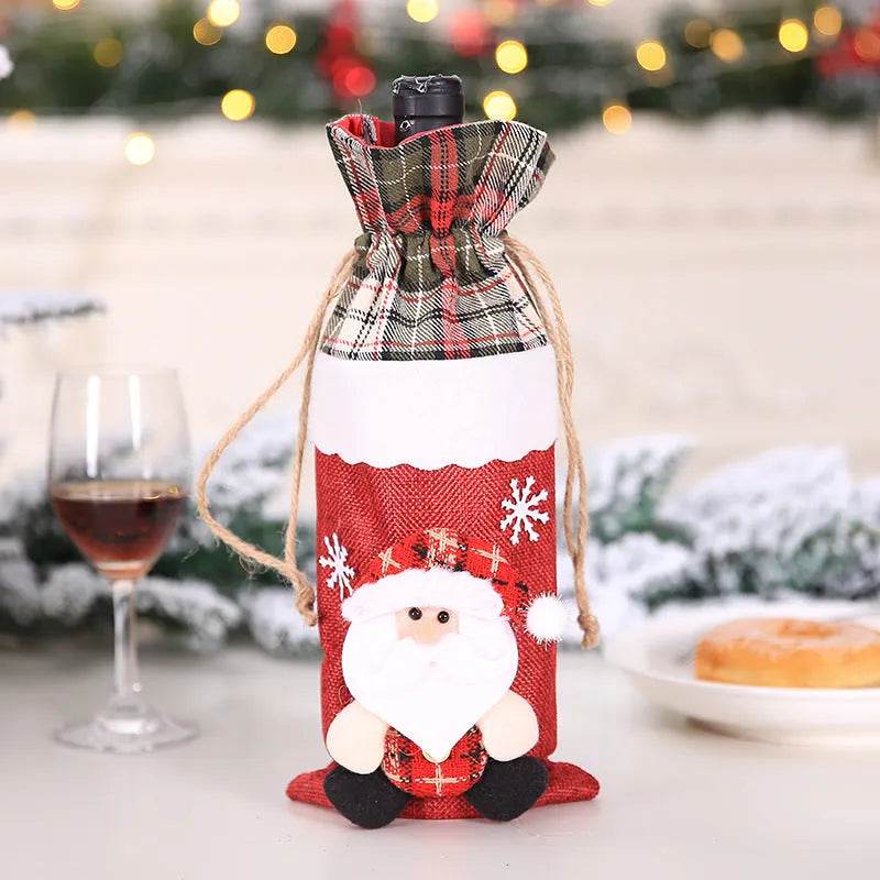 Christmas Decorations Christmas Wine Bottle Socks - EX-STOCK Canada