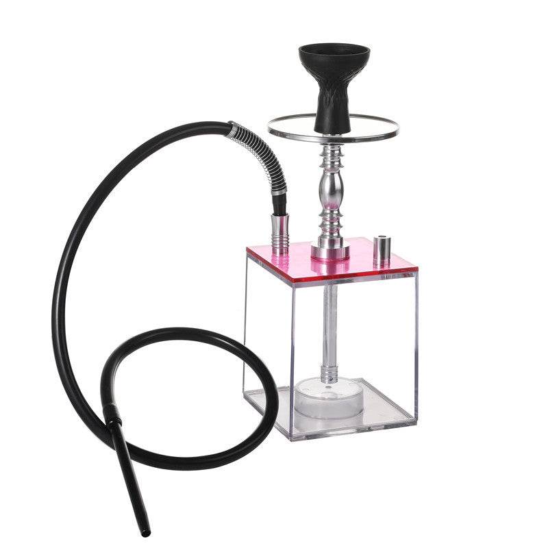 Arabic hookah with light full set of acrylic LED square pot - EX-STOCK Canada