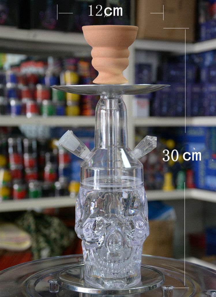 Arabian Acrylic Hookah With Illuminated Skull - EX-STOCK Canada