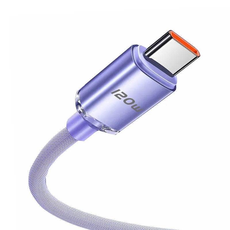 120W Data Cable Type-C Mobile Phone Charging Cable - EX-STOCK Canada