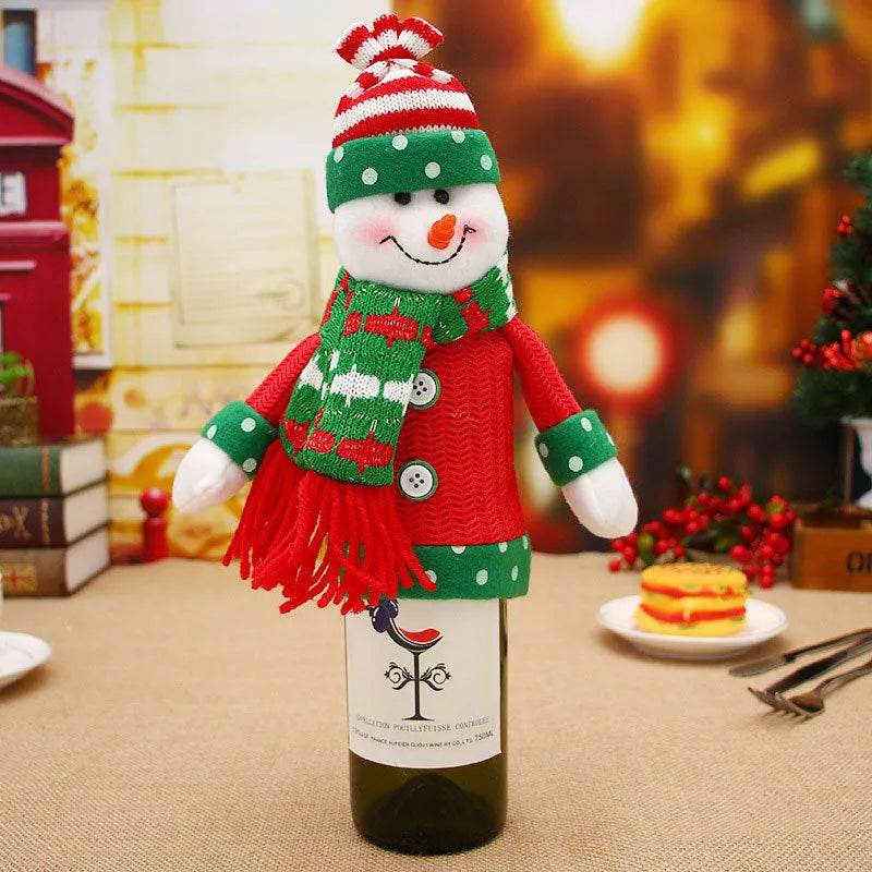 Christmas Decorations Christmas Wine Bottle Socks - EX-STOCK Canada