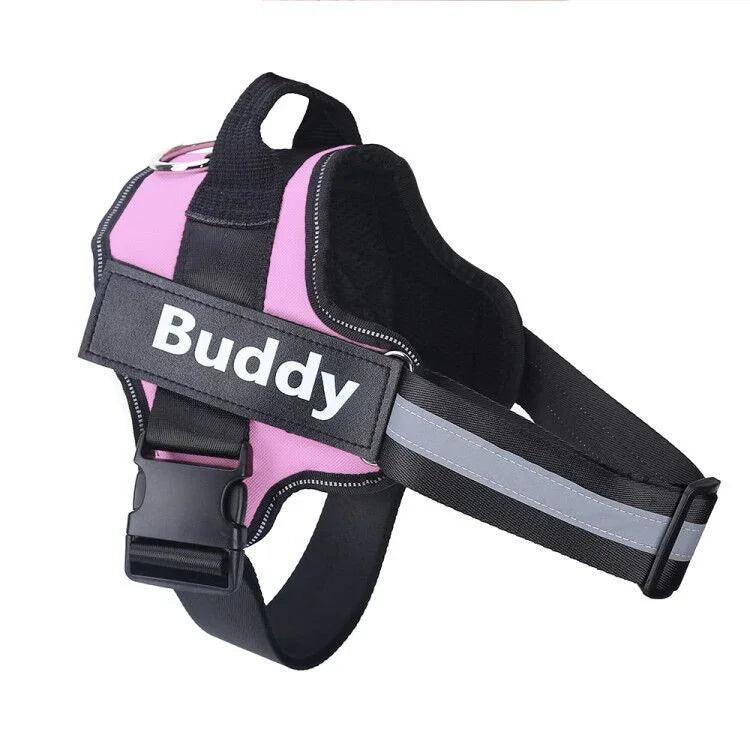 Harnais pour chien personnalisé ANTI-TRACTION Réfléchissant Respirant Harnais ajustable pour animaux de compagnie Gilet pour petit et grand chien Patch personnalisé Fournitures pour animauxEX-STOCK Canada