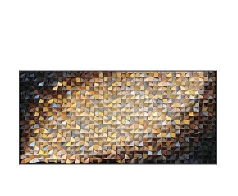 Peinture en bois tridimensionnelle Art mural mosaïque fait à la main