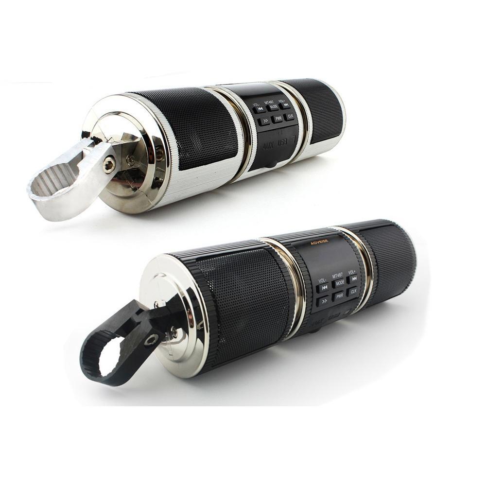 Motorcycle MP3 Music Player Speakers Motorbike Bluetooth Stereo Speaker FM Radio Waterproof Adjustable Bracket Audio Player EX-STOCK Canada