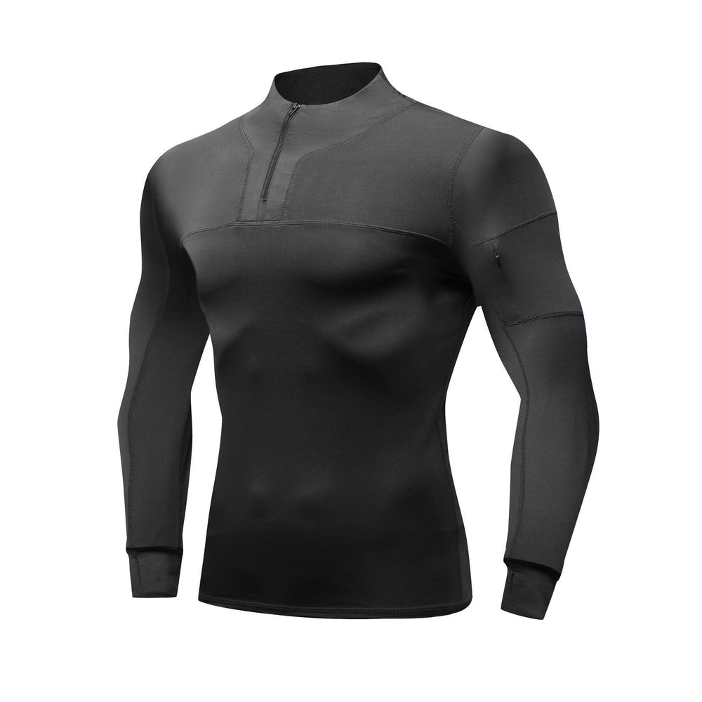 Outdoor Muscle Fitted Tactics Workout T-shirt Long Sleeve Sports Quick-drying top - EX-STOCK Canada