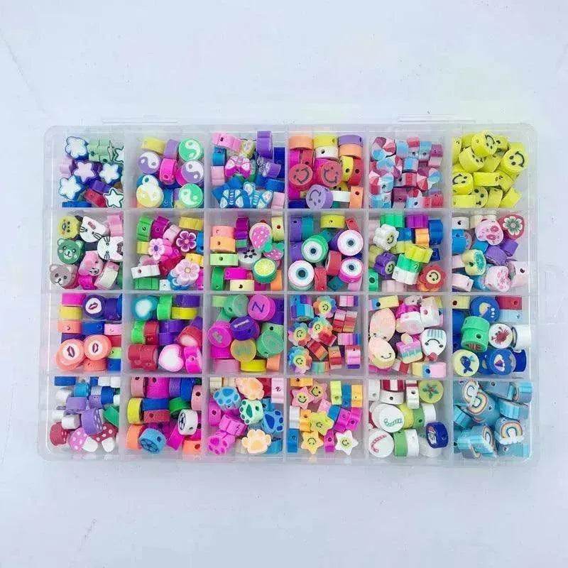 24 Grid 480 PCs Colorful Polymer Clay Beaded Set DIY Bracelet - EX-STOCK Canada