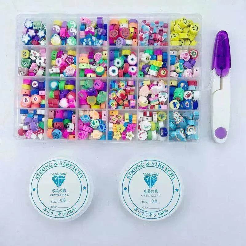 24 Grid 480 PCs Colorful Polymer Clay Beaded Set DIY Bracelet - EX-STOCK Canada