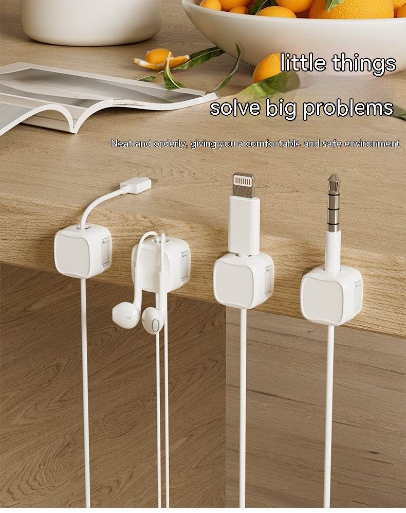Under Desk Cable Management System Wire Magnetic Cable Organizer - EX-STOCK Canada
