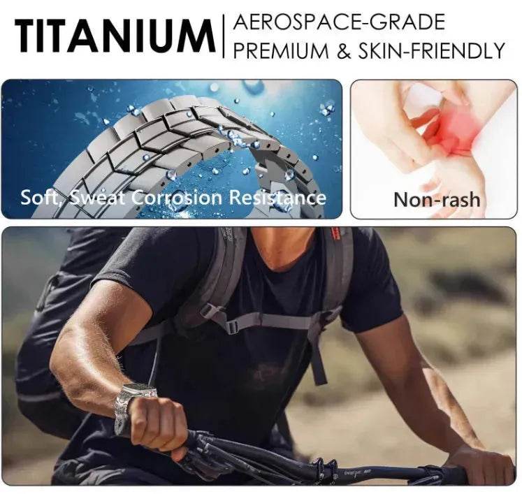 Replaceable Stainless Steel Chain Watch Strap Suitable For Apple IWatch - EX-STOCK Canada