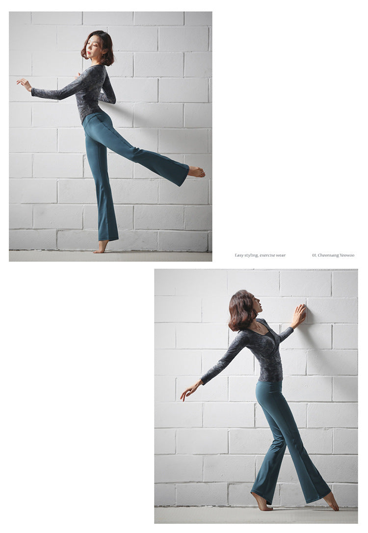 Women's High-Waist Flared Yoga Pants — product view 4 of 7 | EX-STOCK