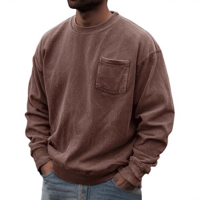 Men's Pullover Round Neck Long Sleeves Sweater EX-STOCK Canada