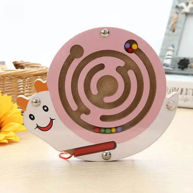 Children Magnetic Maze Toy Kids Wooden Puzzle Game Toy Kids Early Educational Brain Teaser Wooden Toy Intellectual Jigsaw Board - EX-STOCK Canada