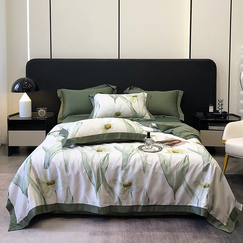 Tencel Summer Duvet Four-piece Washed Silk EX-STOCK Canada