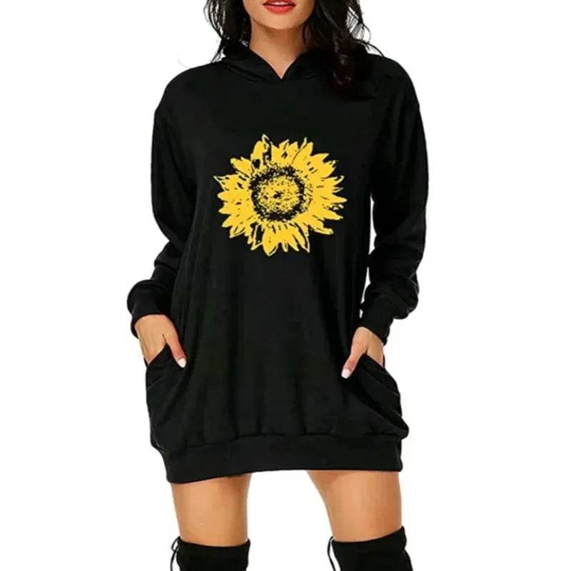 Christmas hot sale printed mid-length pocket hooded long-sleeved sweater - EX-STOCK Canada