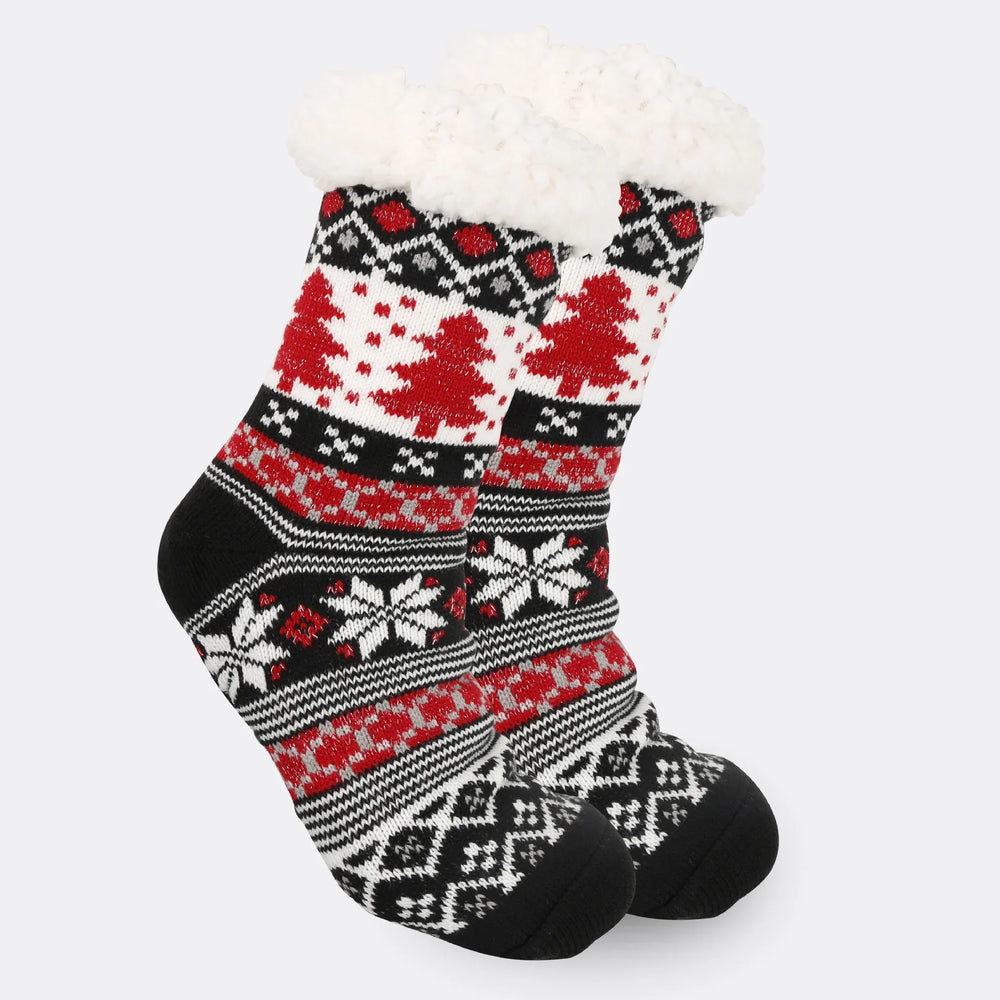 Christmas Women's Thickened Fleece-lined Room Socks EX-STOCK Canada