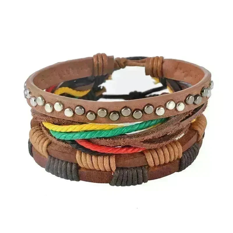 Multilayer Hemp Rope Beaded Bracelet for men and women - EX-STOCK CANADA