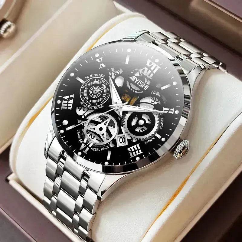 Men's Automatic Non-mechanical Men's Watch Stainless Steel Waterproof - EX-STOCK Canada
