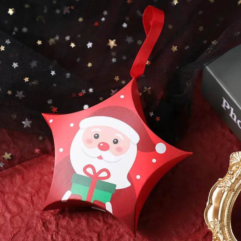 Christmas Gift Boxes Santa Claus Candy Box Star Shape Merry Christmas Boxes Bags for Home New Year Xmas Decor Kids Gifts - EX-STOCK Canada