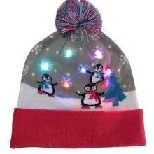 LED Light Christmas Beanies - EX-STOCK Canada