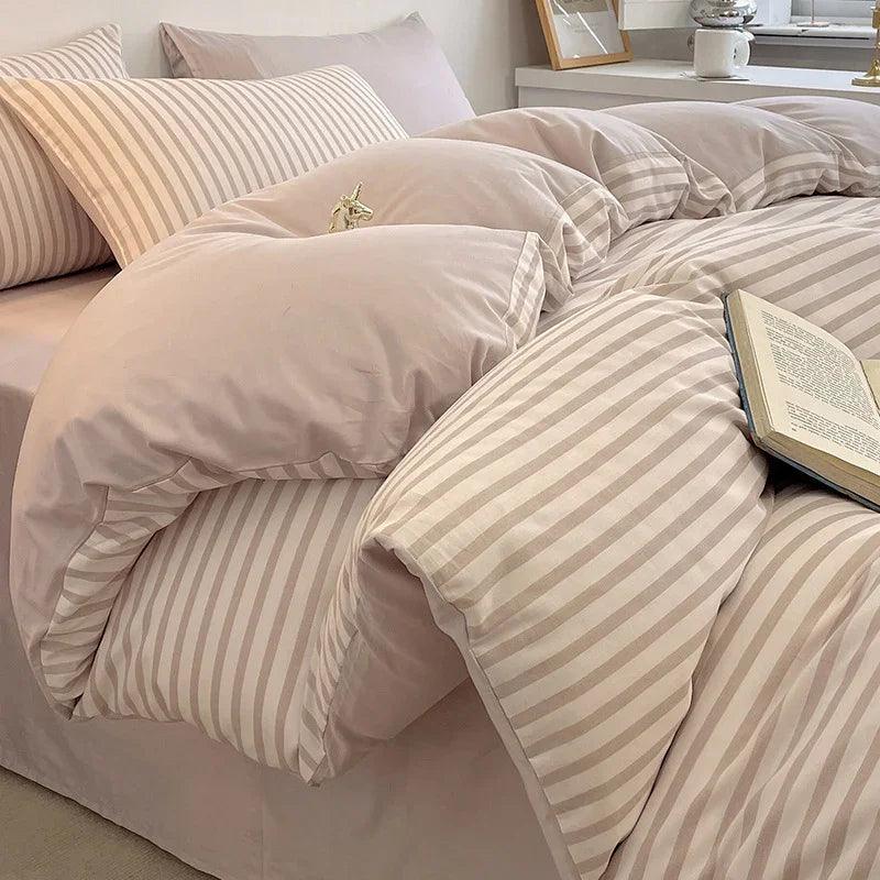 Pure Cotton Class A Four-piece Quilt Cover Household Pure Cotton Bed Sheet Duvet Cover EX-STOCK Canada