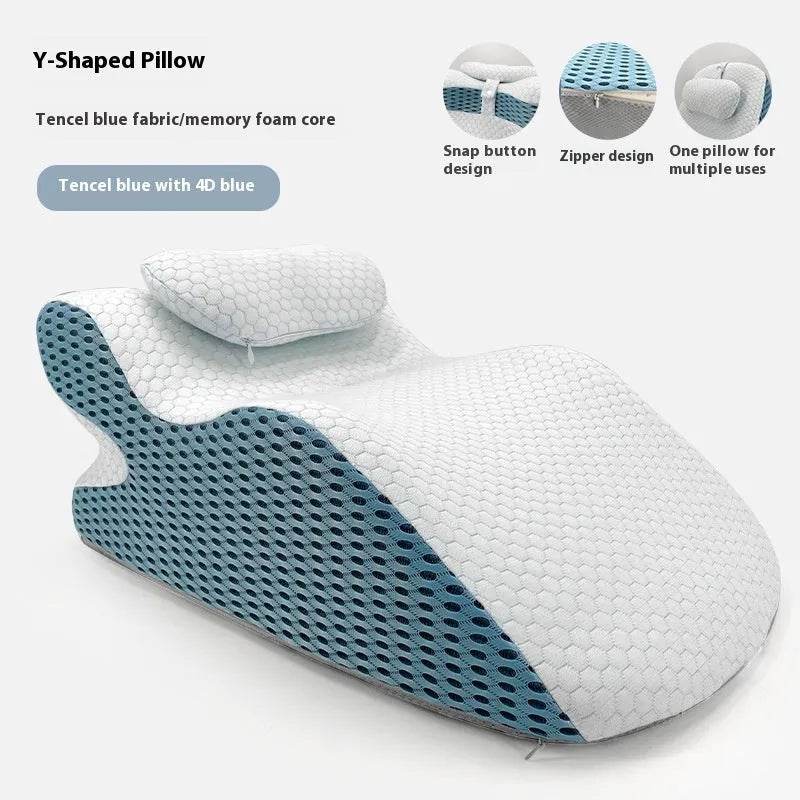 Sleeping Y-shaped Pillow Bed Watch Mobile Phone Memory Foam Pillow Neck Protector - EX-STOCK Canada