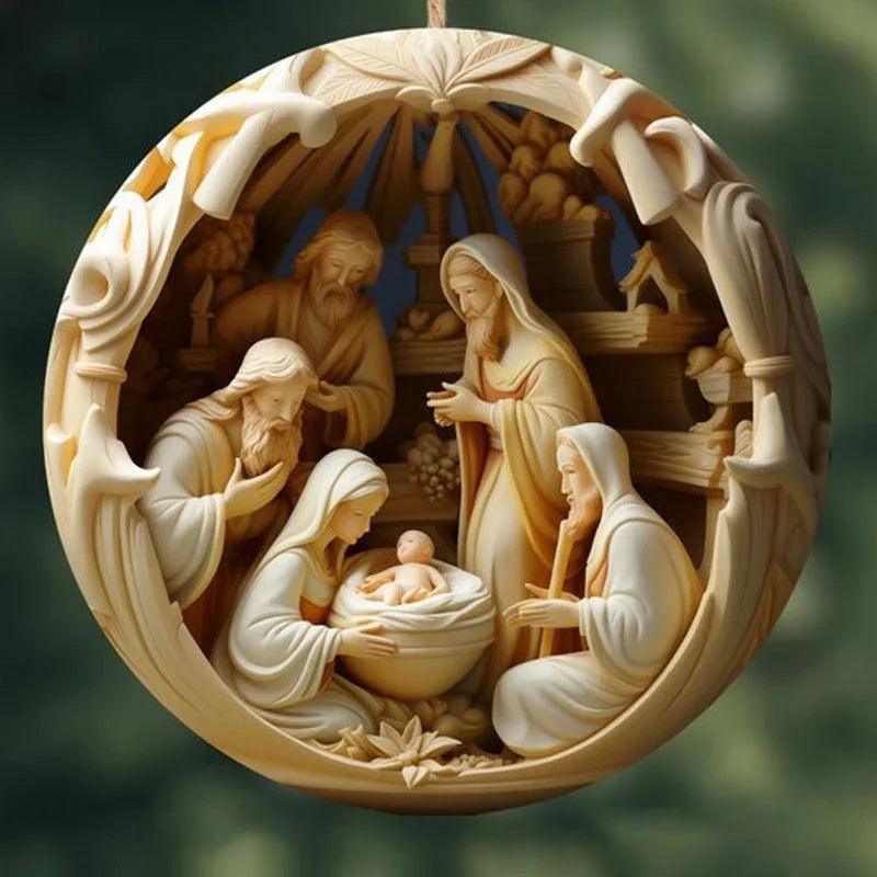 Creative Christmas Acrylic Car Decoration Pendant EX-STOCK Canada