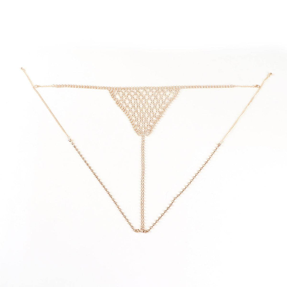 Lingerie Nightclub Body Chains – Diamond Rhinestone Bra and Panties Set - EX-STOCK Canada