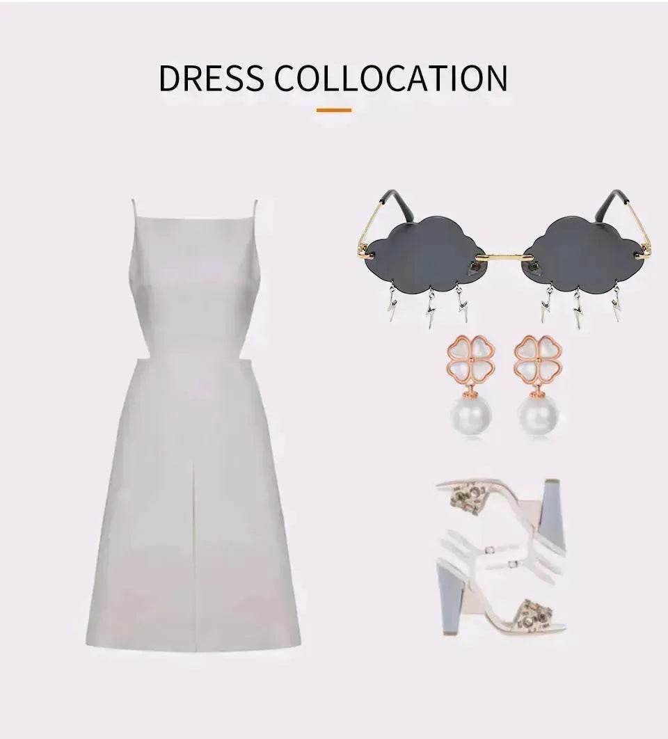 Fashion Trend Cloud Chain Polarized Sunglasses for Women - EX-STOCK Canada