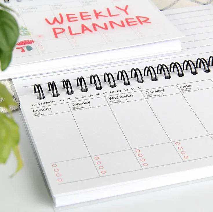 Cartoon tearable week planner - EX-STOCK Canada
