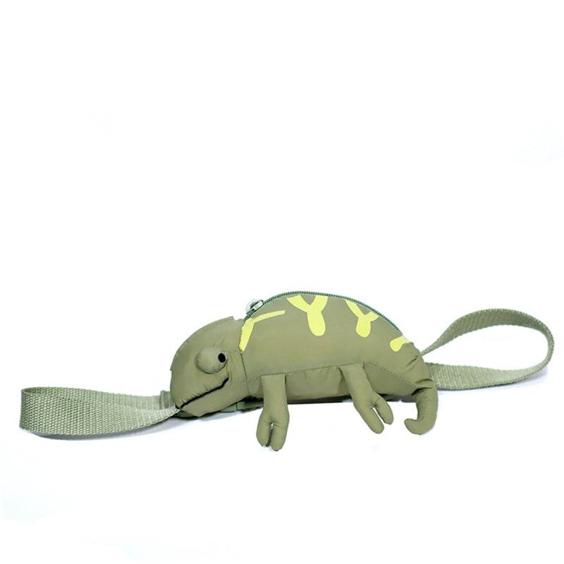Cartoon Cute Green Lizard Bag Chameleon Children's Bags - EX-STOCK Canada
