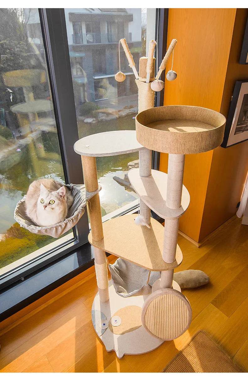 Cat Climbing Frame Large Integrated Shelf Cat Tree - EX-STOCK Canada