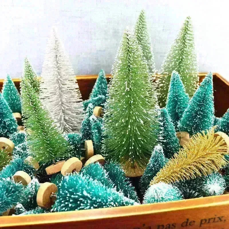 Blue Gold Silver And Red Mini Christmas Tree Ornaments - EX-STOCK CANADA