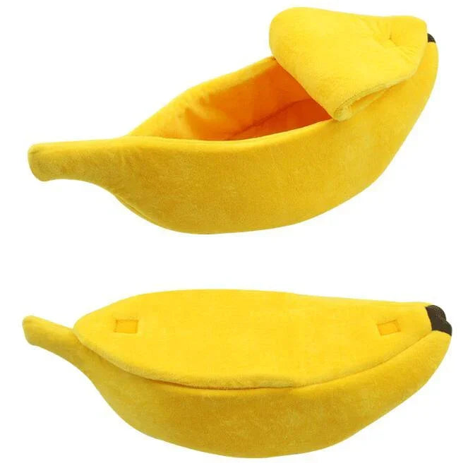 Pet House Dog Bed Banana Shape Dog House Cute Pet Kennel Nest Warm Dog Sofas Sleeping Bed EX-STOCK Canada