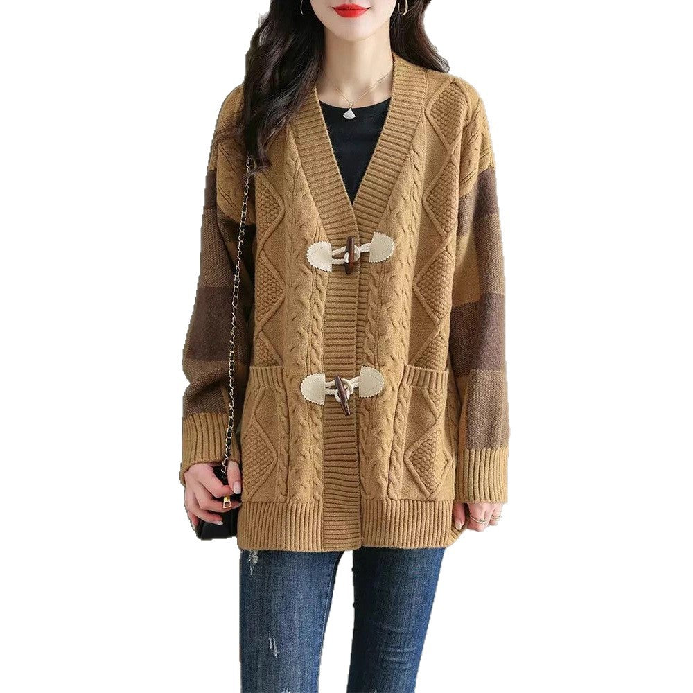 Women's Mid-length Knitted Cardigan Autumn And Winter | EX-STOCK product gallery photo 5