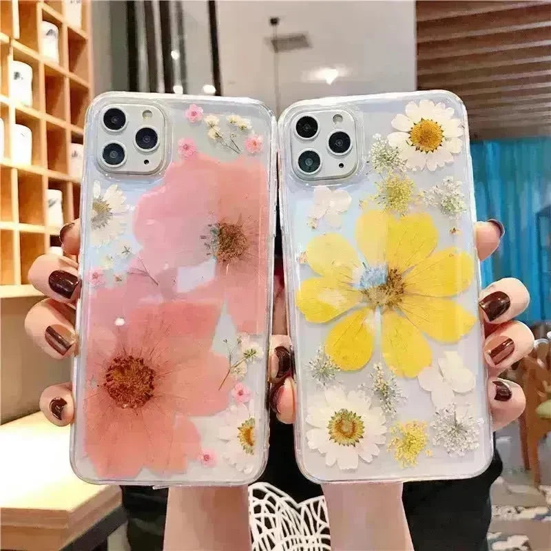 Cute Transparent Flower Silicone phone case for women - EX-STOCK CANADA