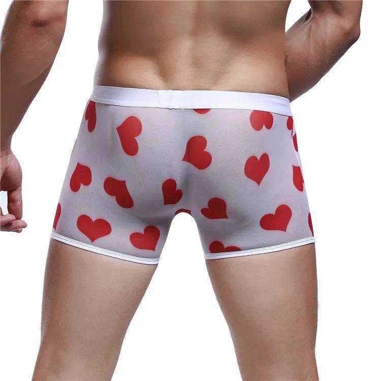 Spandex Mesh Printed Pouch boxer briefs underwear men - EX-STOCK Canada