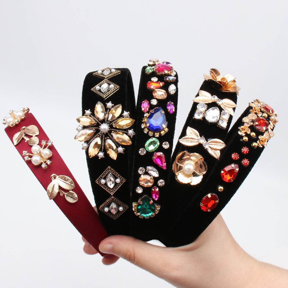 Headband Pearl Rhinestone Hair Accessories - EX-STOCK Canada