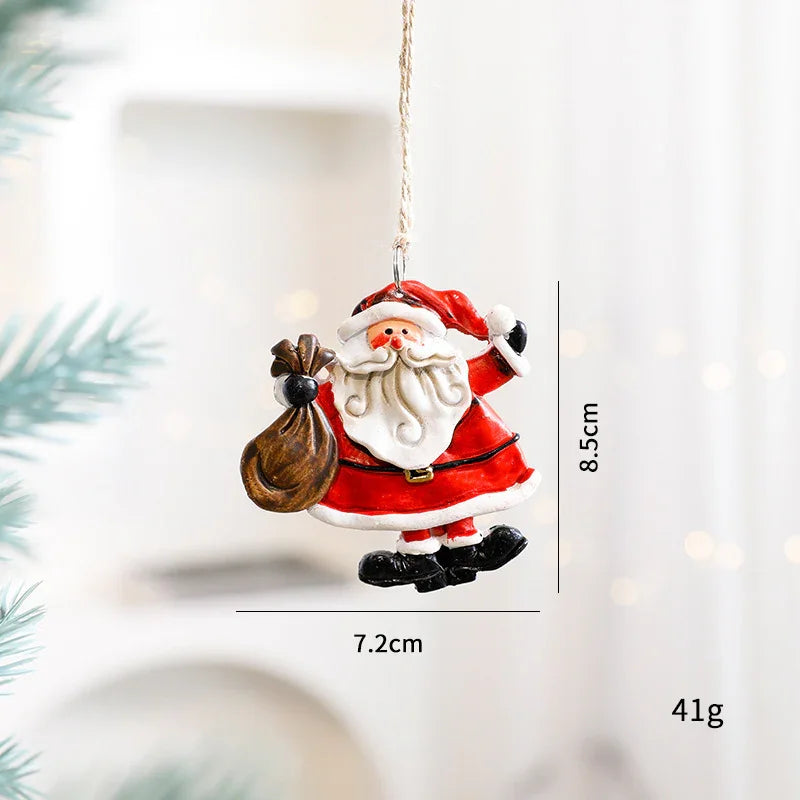 Christmas Decorations Elderly Snowman Gingerbread Man Small Pendant EX-STOCK Canada