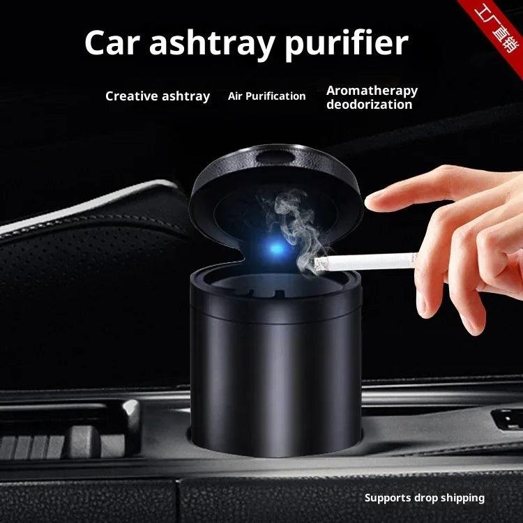 Cendrier purificateur d'air sans fumée rechargeable pour bureau