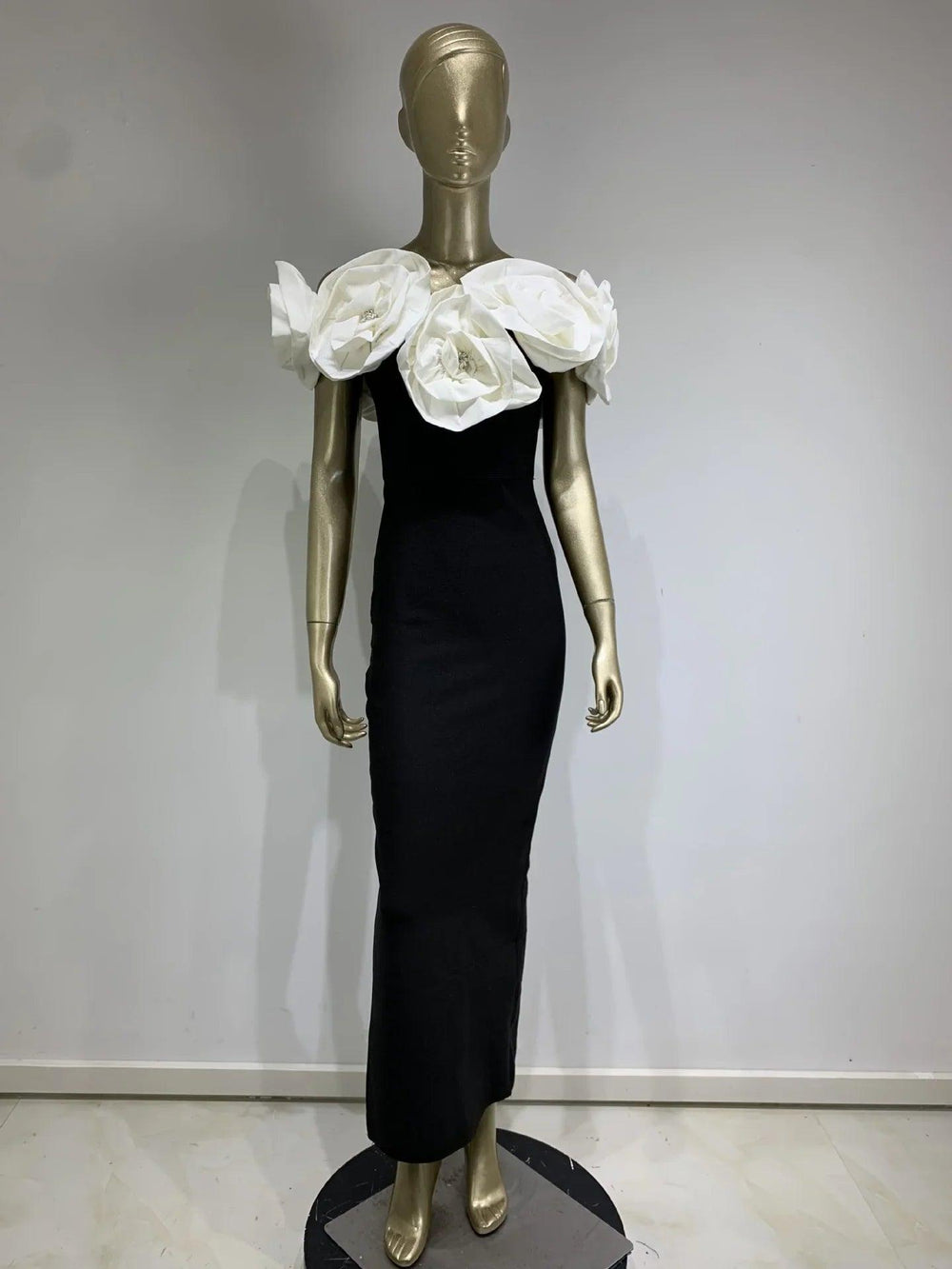 Women's Bandage White Large Flower Dress EX-STOCK Canada