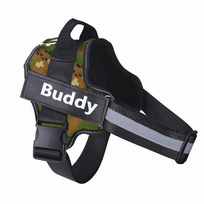Harnais pour chien personnalisé ANTI-TRACTION Réfléchissant Respirant Harnais ajustable pour animaux de compagnie Gilet pour petit et grand chien Patch personnalisé Fournitures pour animauxEX-STOCK Canada