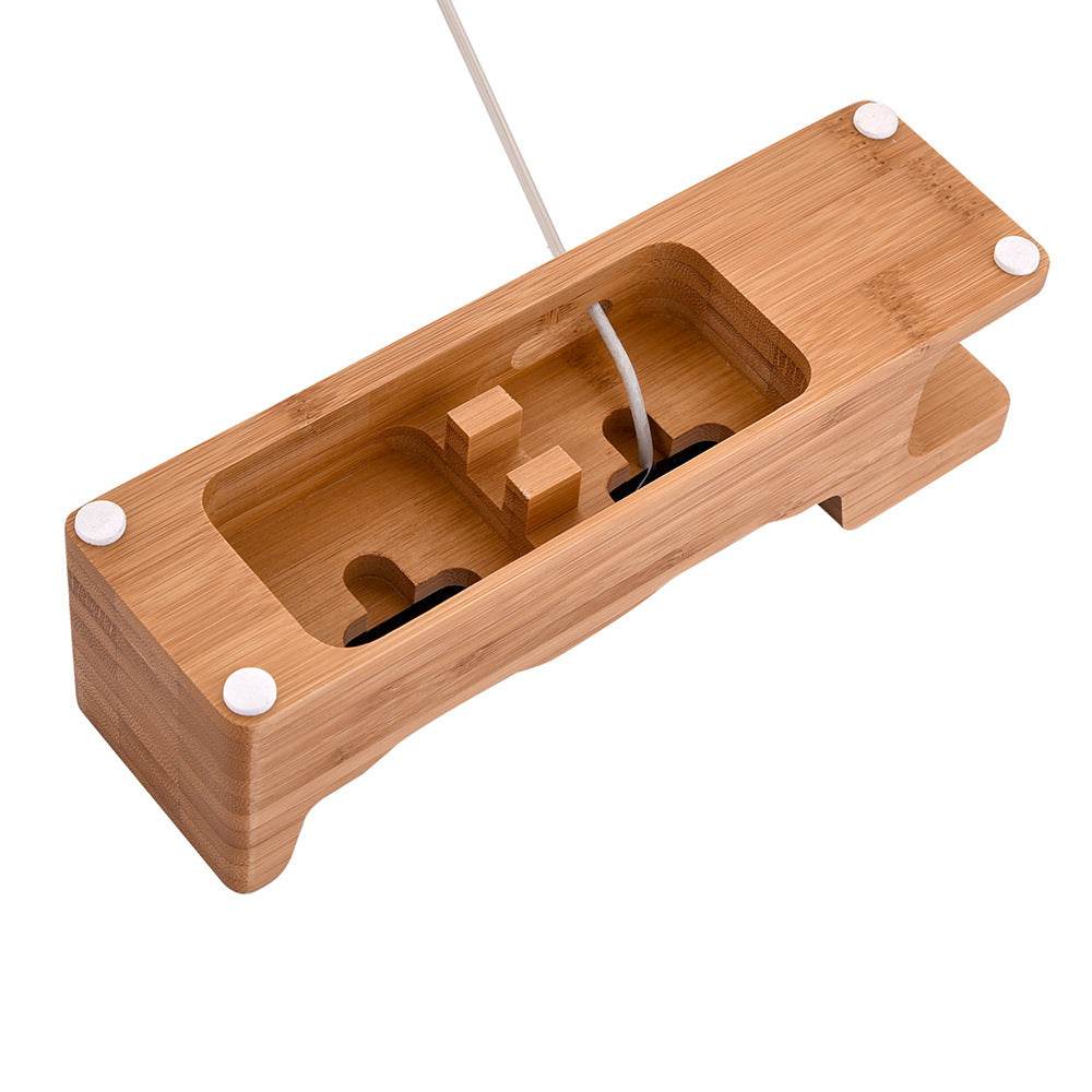 Wooden Table Desktop Dual Phone Holder - EX-STOCK Canada