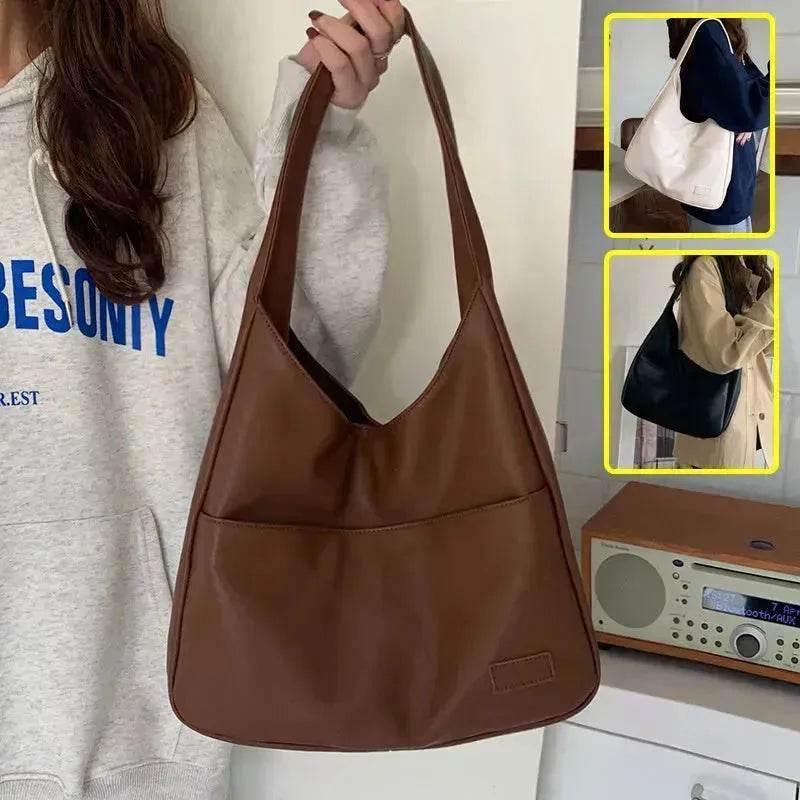 Fashion Tote Bag Large Capacity Casual Shoulder Bag Women's Commuting Handbag College Student - EX-STOCK Canada