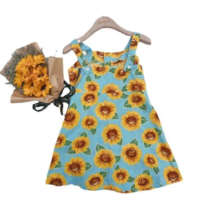 Casual Summer Floral cotton dress for baby girl - EX-STOCK Canada