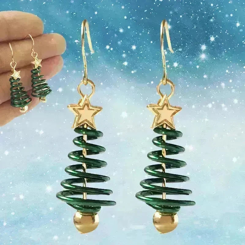 Christmas Earrings Tree Star DIY Earrings - EX-STOCK CANADA