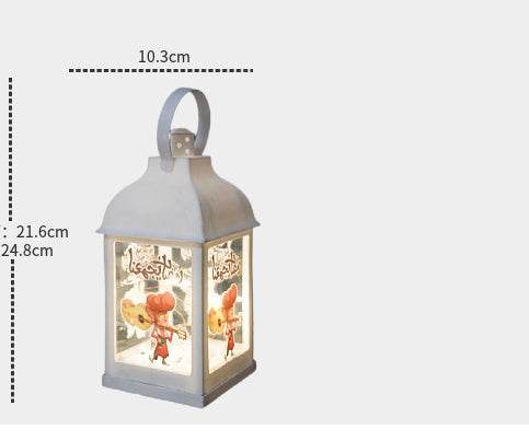 Wind Lantern Plastic Decoration For Eid Mubarak Ornament - EX-STOCK Canada
