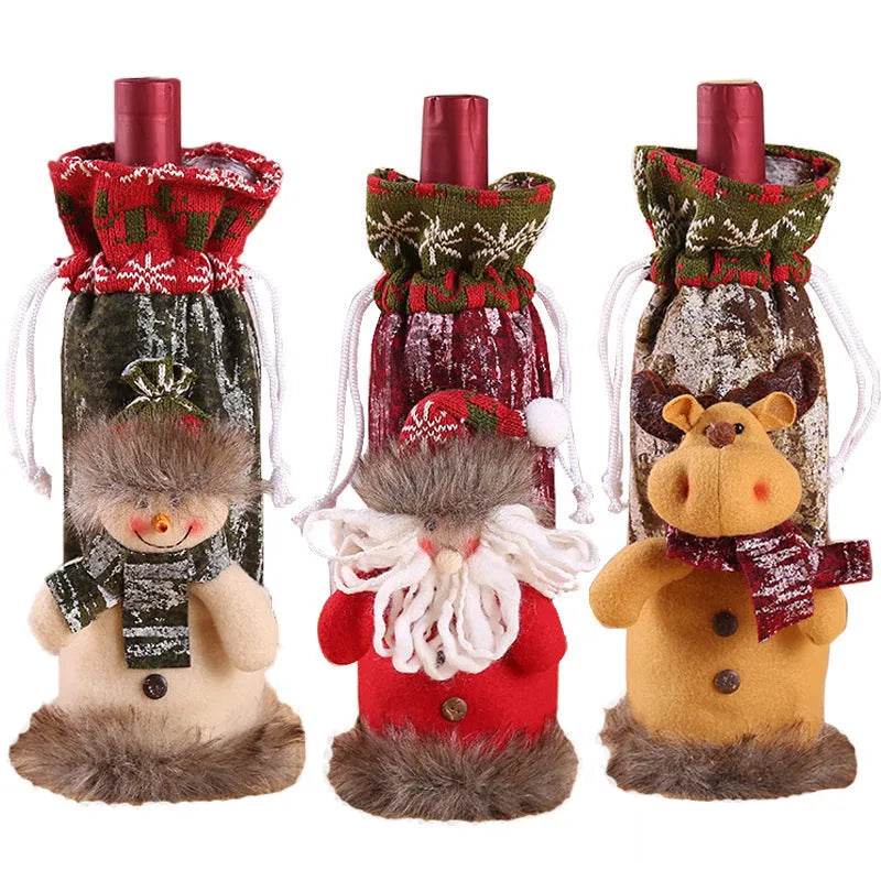 Christmas Decorations Christmas Wine Bottle Socks - EX-STOCK Canada