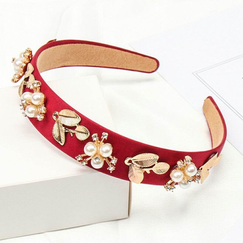 Headband Pearl Rhinestone Hair Accessories - EX-STOCK Canada