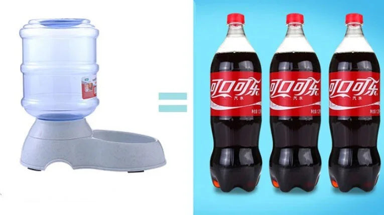 أطعمة الحيوانات الأليفة الأوتوماتيكية للقطط والكلاب، نافورات مياه شرب، وعاء طعام لكلب بسعة كبيرة من البلاستيك، موزع مياهEX-STOCK Canada